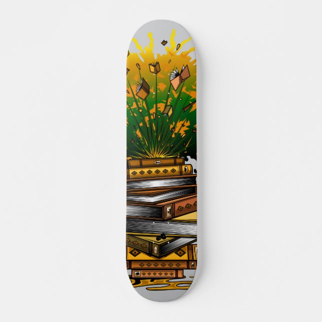 Pineapple Books Skateboard (Front)