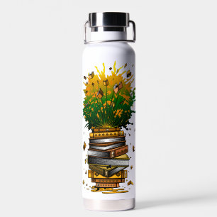Pineapple Books Water Bottle