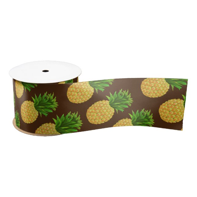 Pineapple Brown Satin Ribbon (Spool)
