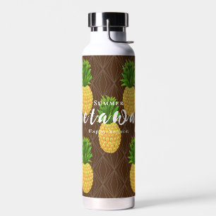 Pineapple Brown Water Bottle
