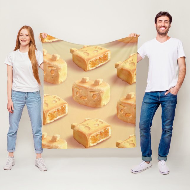 Pineapple Cake Fleece Blanket (In Situ)