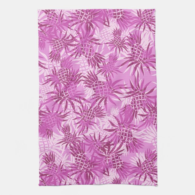 Pineapple Camo Hawaiian Kitchen Towel (Vertical)