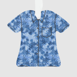Pineapple Camo Hawaiian Tropical Aloha Shirt Ornament