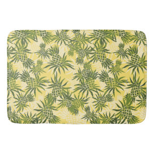 Pineapple Camo Hawaiian Tropical Bath Mat