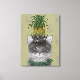 Pineapple Cat Canvas Print