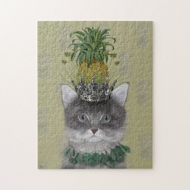 Pineapple Cat Jigsaw Puzzle (Vertical)