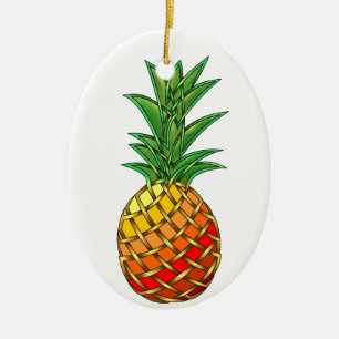 Pineapple Ceramic Tree Decoration