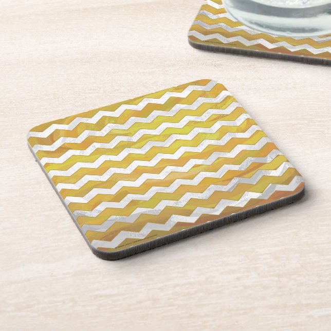 Pineapple Chevron Pattern Coaster (Left Side)