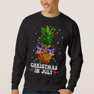 Pineapple Christmas In July Aloha Hawaii Beaches H Sweatshirt