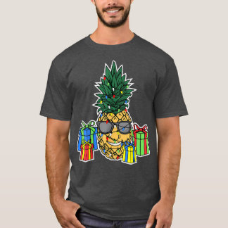 Pineapple Christmas Lights, Women Mens Hawaiian Ch T-Shirt