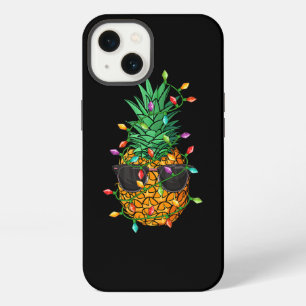 Pineapple Christmas Tree Lights Sunglasses Funny X iPhone 13 Case