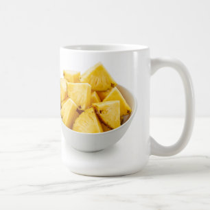 pineapple chunks in a bowl coffee mug