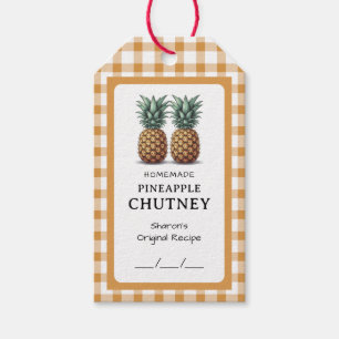 Pineapple Chutney Preserve Gift Tags
