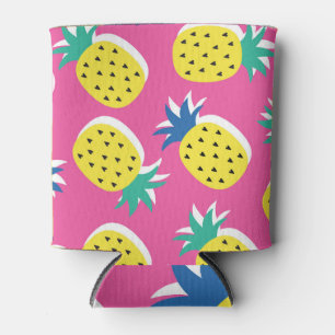 Pineapple Crazy Colours: Childish Pop-Art. Can Cooler