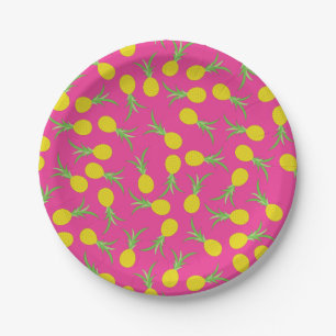 Pineapple Cute Kid's Birthday Party Summer Paper Plate
