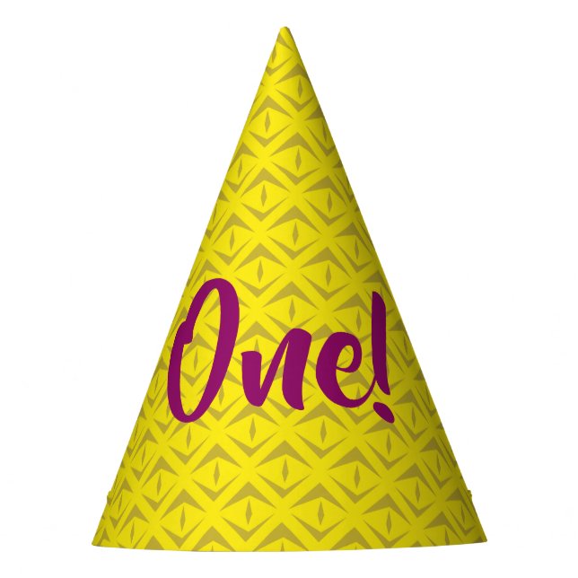 Pineapple Cute Kid's Birthday Party Summer Party Hat (Front)