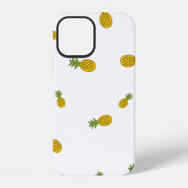 Pineapple cute seamless pattern background. Vintag iPhone Case (Back)