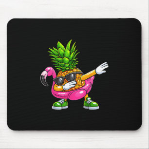 Pineapple Dabbing Flamingo Aloha Hawaii Tropical V Mouse Pad