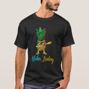 Pineapple Dabbing Friday Hawaii Vintage Hawaiian F T-Shirt
