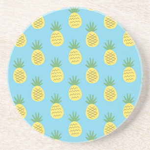 Pineapple Delight: Tropical Fruit Print Coaster