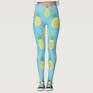 Pineapple Delight: Tropical Fruit Print Leggings