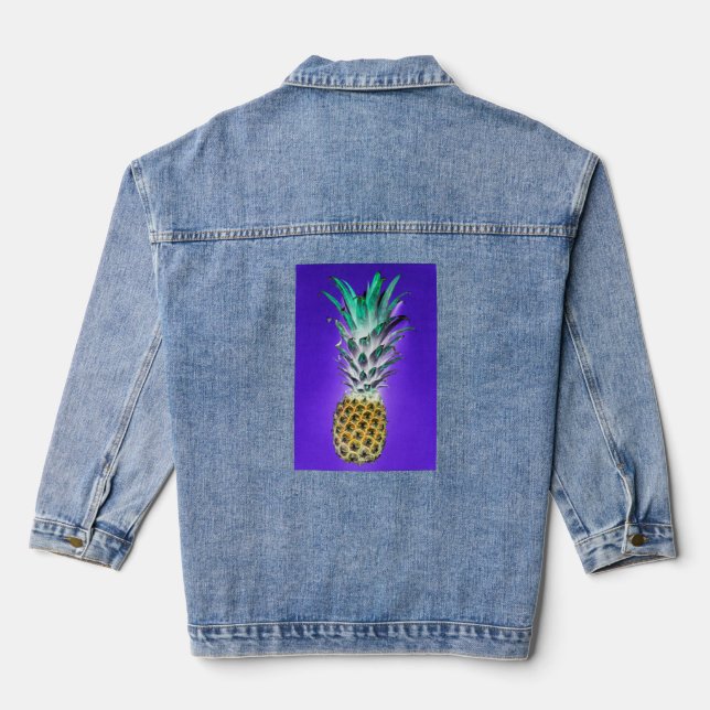 Pineapple Denim Jacket (Back)