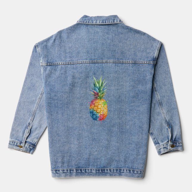 Pineapple Denim Jacket (Back)