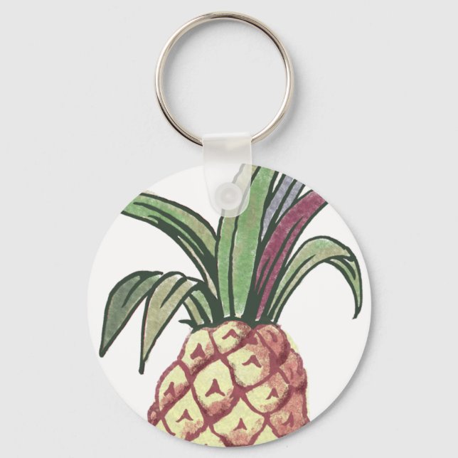 Pineapple Design Key Ring (Front)