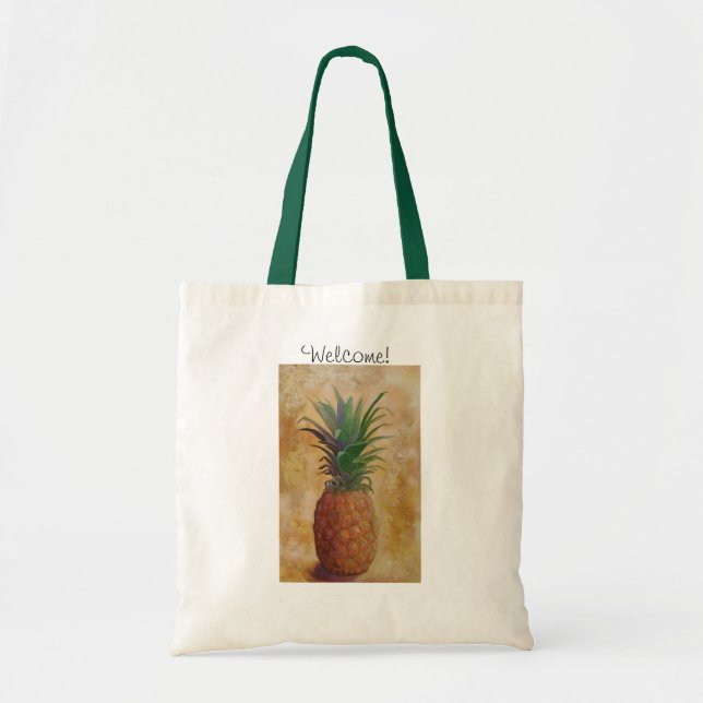 Pineapple Design Tote Bag (Front)