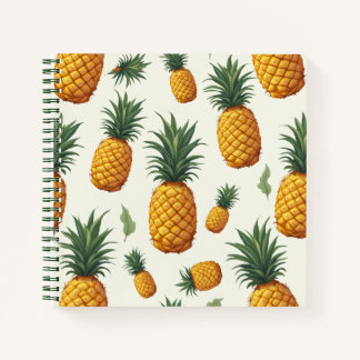 Pineapple design writing pad notebook