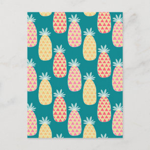 Pineapple Doodle Pattern 2 Postcard