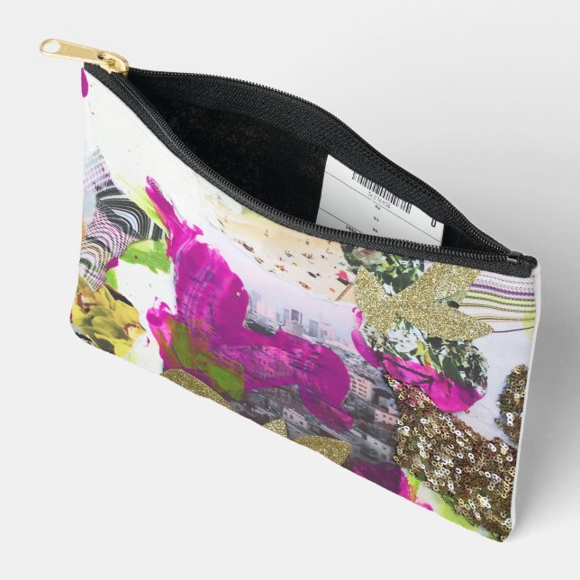 Pineapple Dreams Cosmetic Bag (Open)