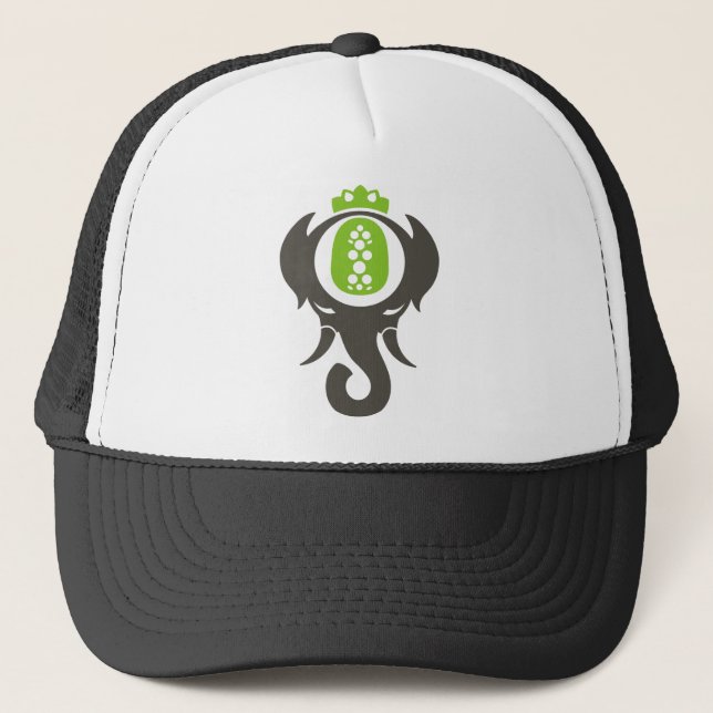 Pineapple Elephant Trucker Hat (Front)