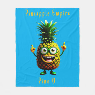 Pineapple Empire Fleece Blanket