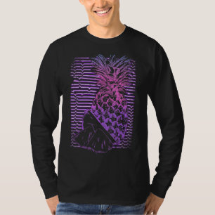 Pineapple Exotic Fruit Retro Vaporwave Tropical Su T-Shirt