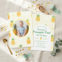 Pineapple First Birthday Cute Fruit PhoTo