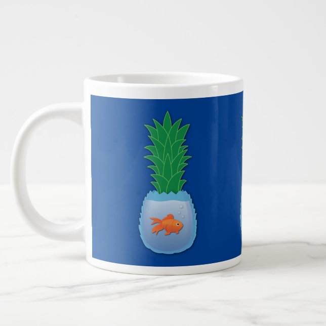 Pineapple Fish Giant Coffee Mug (Left)