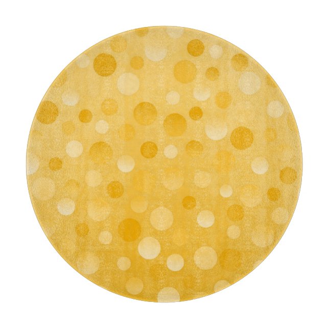 Pineapple Fizz cutting board round (Front)