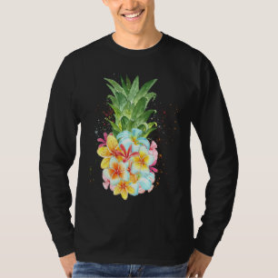 Pineapple Flowers Aloha Hawaiian Tee Pineapple Tee