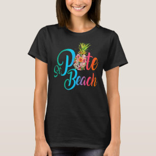 Pineapple Flowers St Pete Beach Vintage Florida Fl T-Shirt