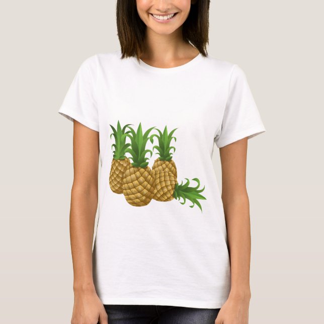 Pineapple Flowy Long Sleeve T-Shirt (Front)