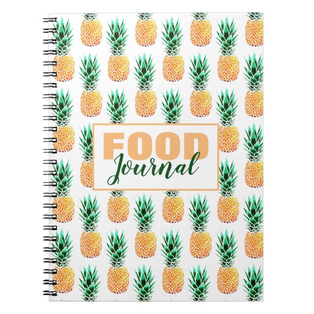 Pineapple Food Journal Spiral Photo Notebook (Front)