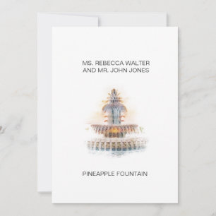 Pineapple Fountain - Charleston Holiday Card