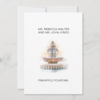 Pineapple Fountain - Charleston Holiday Card
