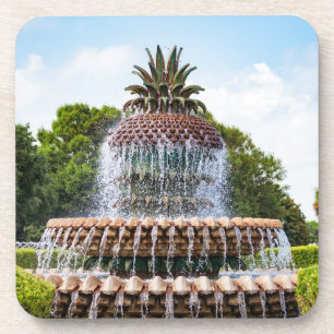 Pineapple Fountain in Charleston, SC Coaster