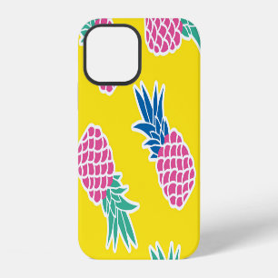Pineapple Frenzy: Bright Cartoon Vintage. iPhone 12 Case