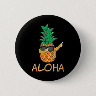 Pineapple Fruit Aloha Beaches Hawaii - Surf New 6 Cm Round Badge