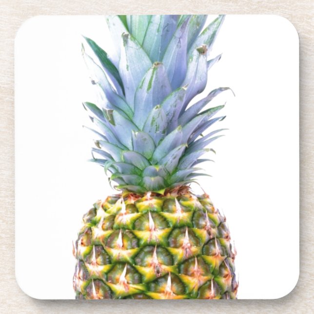 Pineapple Fruit Beach Dessert Colourful Tropical Coaster (Front)