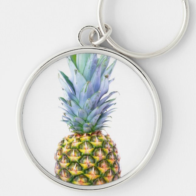Pineapple Fruit Beach Dessert Colourful Tropical Key Ring (Front)