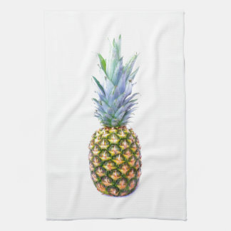 Pineapple Fruit Beach Dessert Colourful Tropical Tea Towel